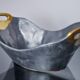 Brutalist centerpiece by Ardisur, Brass and aluminum, Spain, 1970
