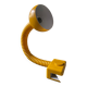 Cosack yellow gooseneck clamp lamp, Germany, 1960s/1970s