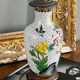 Pied de lampe ancien en émail cloisonnée