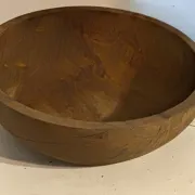Large vintage solid wood bowl – Catch-all – Centrepiece – 3