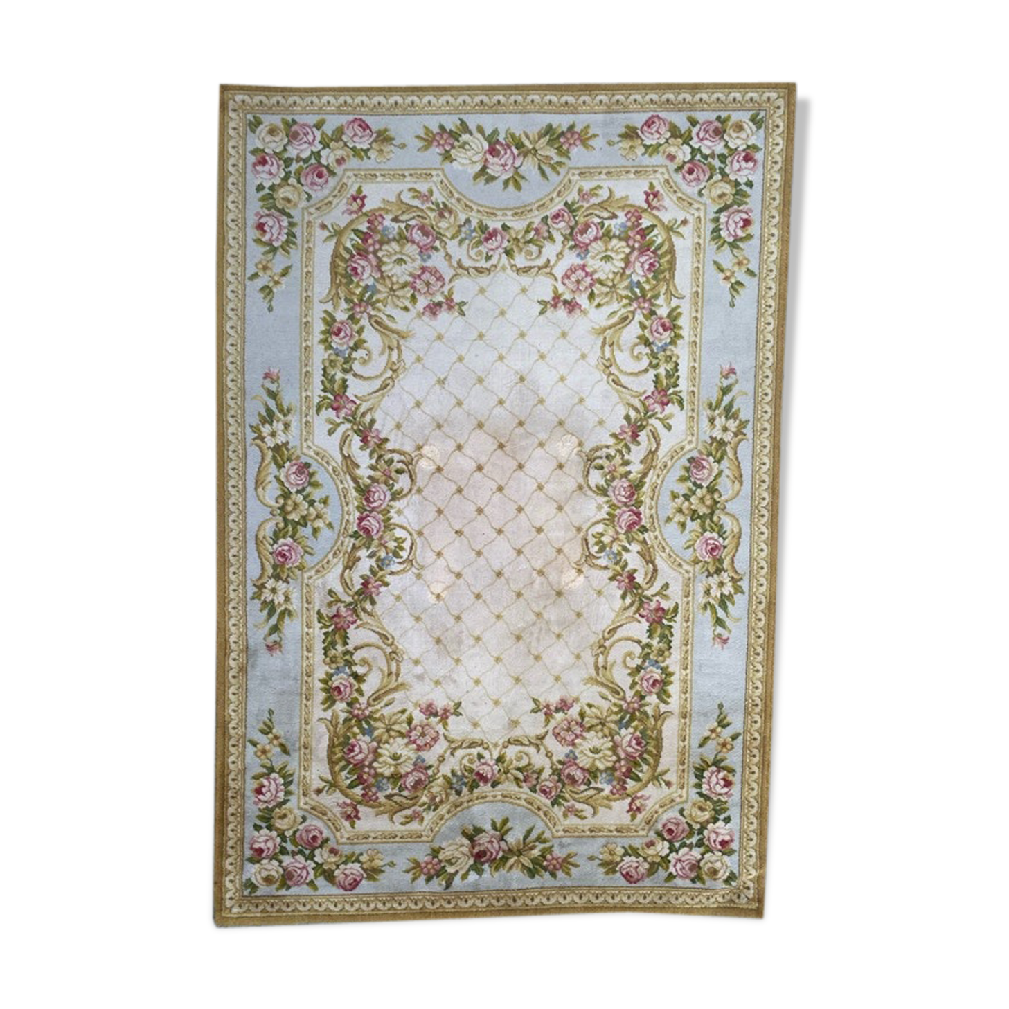 Vintage French carpet soapy style 200x300 cm