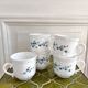 Lot 5 large vintage Arcopal myosotis Veronica tea and coffee cups