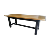 Table de ferme en chêne massif
