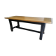 Table de ferme en chêne massif
