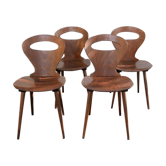 Set of 4 chairs "Ant" by editions Baumann, 60 years