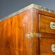 Campaign chest of drawers mahogany 19th century