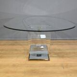 C. Hollis Jones Glass Table for Belgo Chrom – 1970