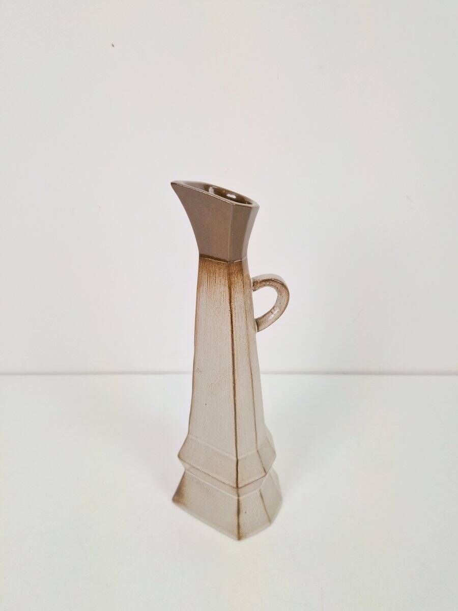 Vase en céramique cubiste, années 1950