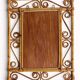 Vintage 1970s Spanish Handmade Bamboo and Rattan Wall Mirror