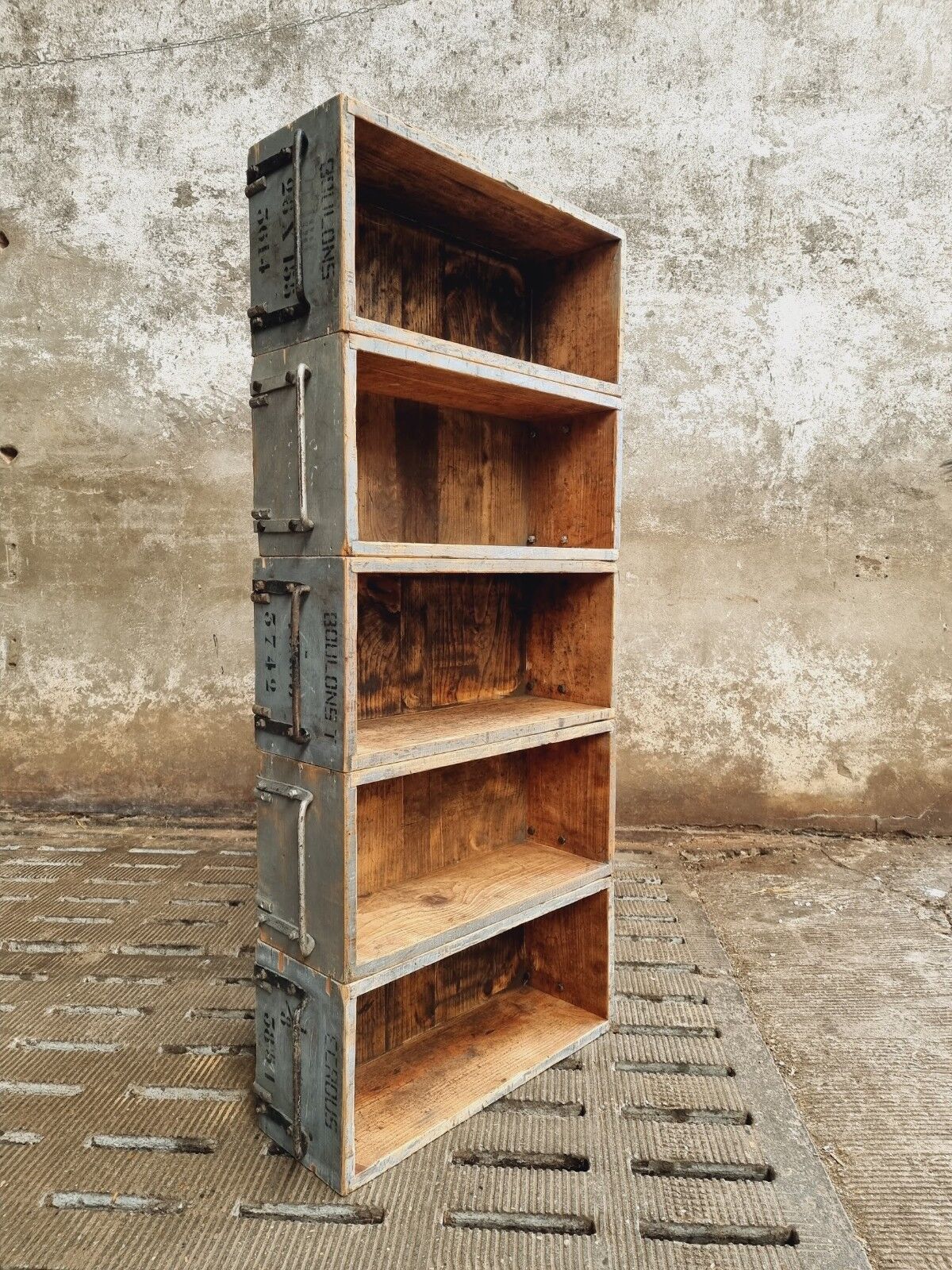 Industrial cabinet bookcase