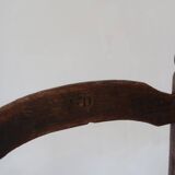 Pair of straw farm chairs