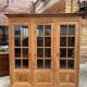 19th-century library in cherry wood