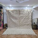 Handmade wool Berber rug 300 x 200 cm