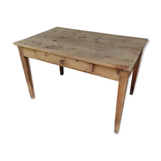 Patinated farm table