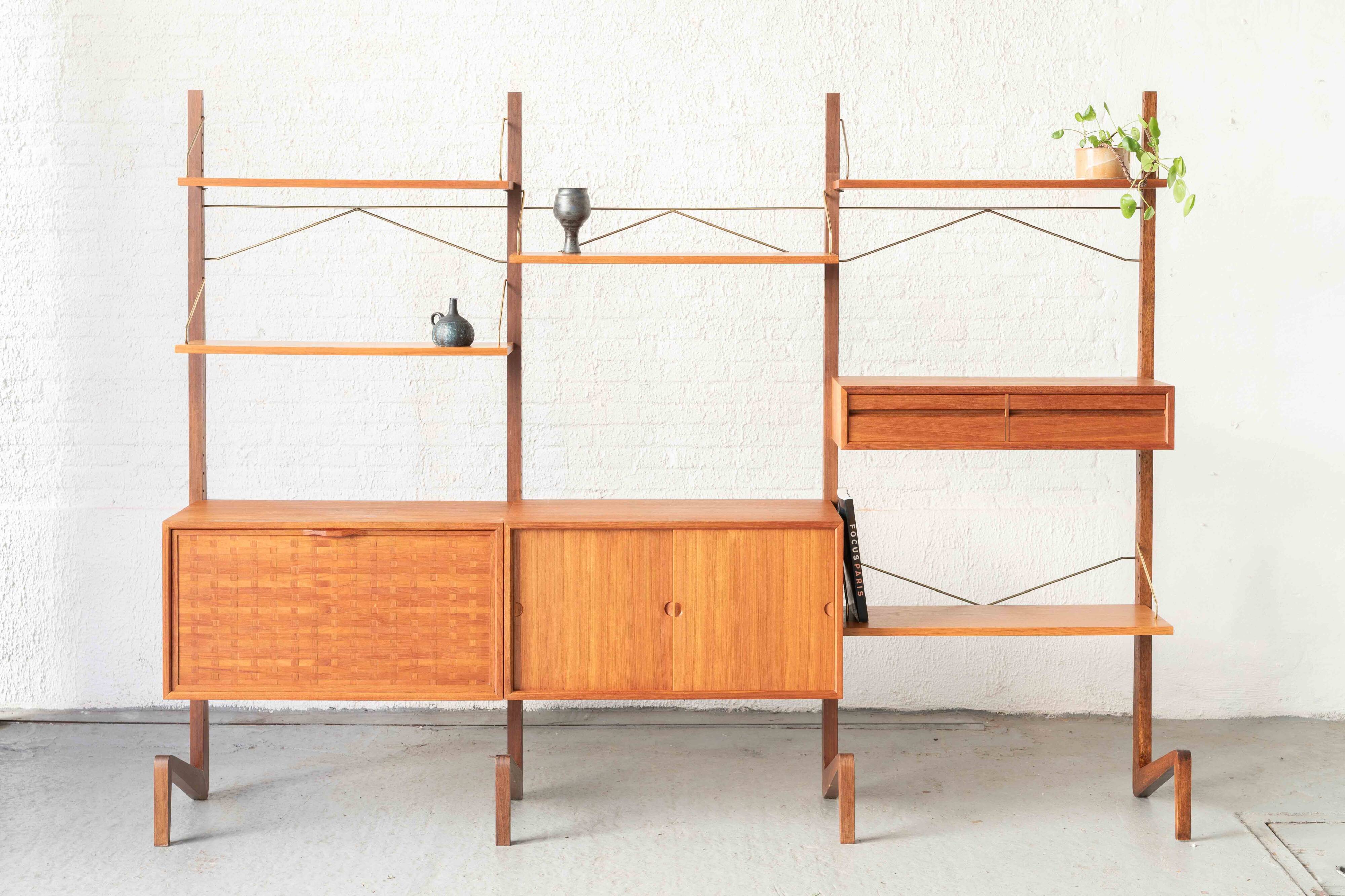 Freestanding wall unit by P. Cadovius, Denmark, 1960's