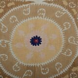 Hand knotted rug, vintage Turkish rug 144x151 cm