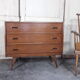 Commode vintage pieds sabres 1950