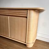 Post Modern design  sideboard credenza by Roberti Rattan