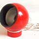 Bright Red Lita Ball Lamp Space Age 70s
