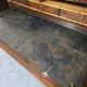 Cylinder desk in mahogany and mahogany veneer, Louis XVI style, 19th century.