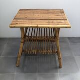 Audoux Minet bamboo rattan coffee table