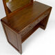 Art deco dressing table in sculpted walnut, france, circa 1930