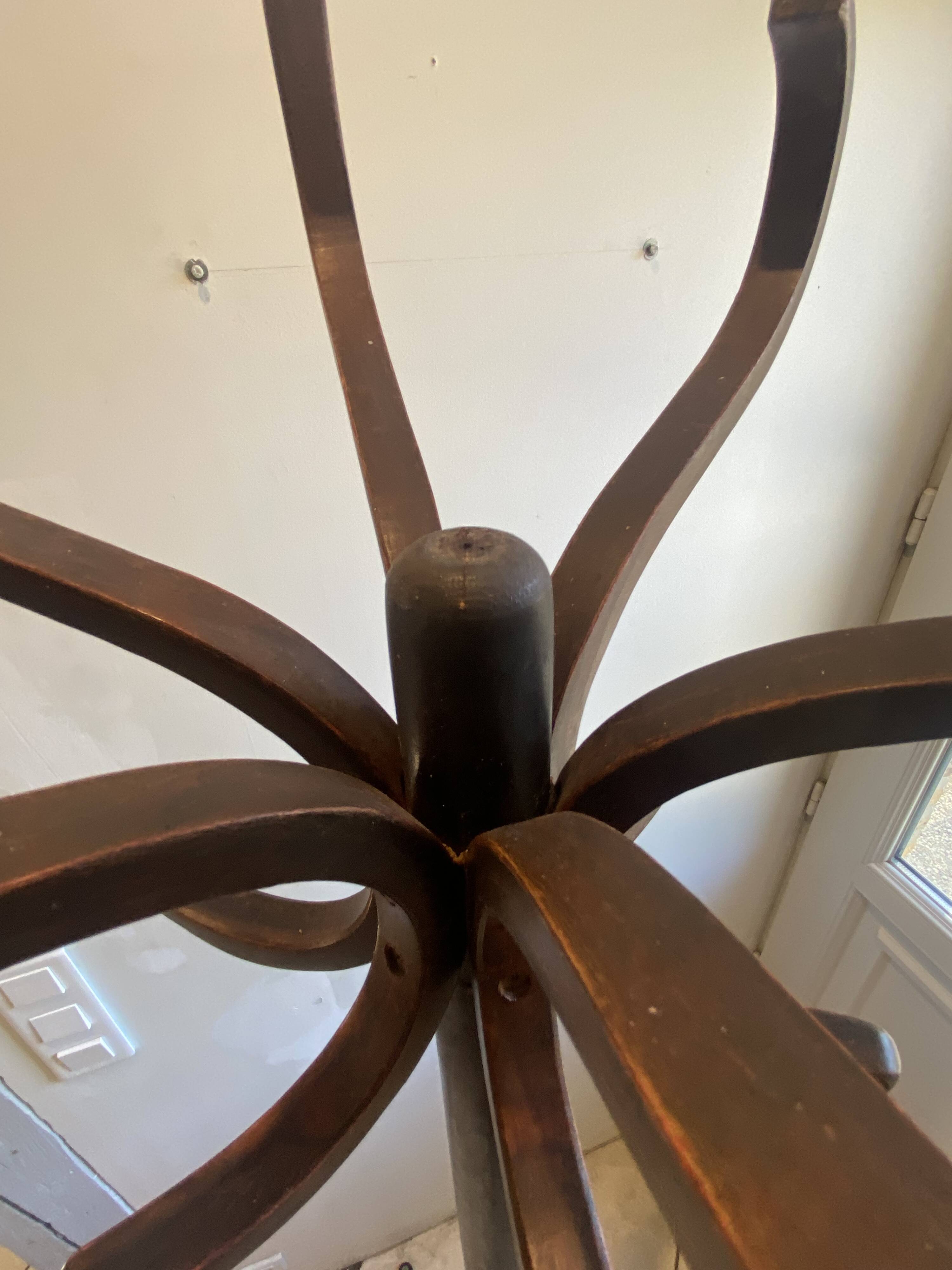 Porte manteau perroquet pivotant style bistrot 1960