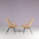 1950s pair of rattan chairs by Gebroeders Jonkers, Netherlands