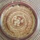 Ceramic spiral pattern plate, German ceramics
