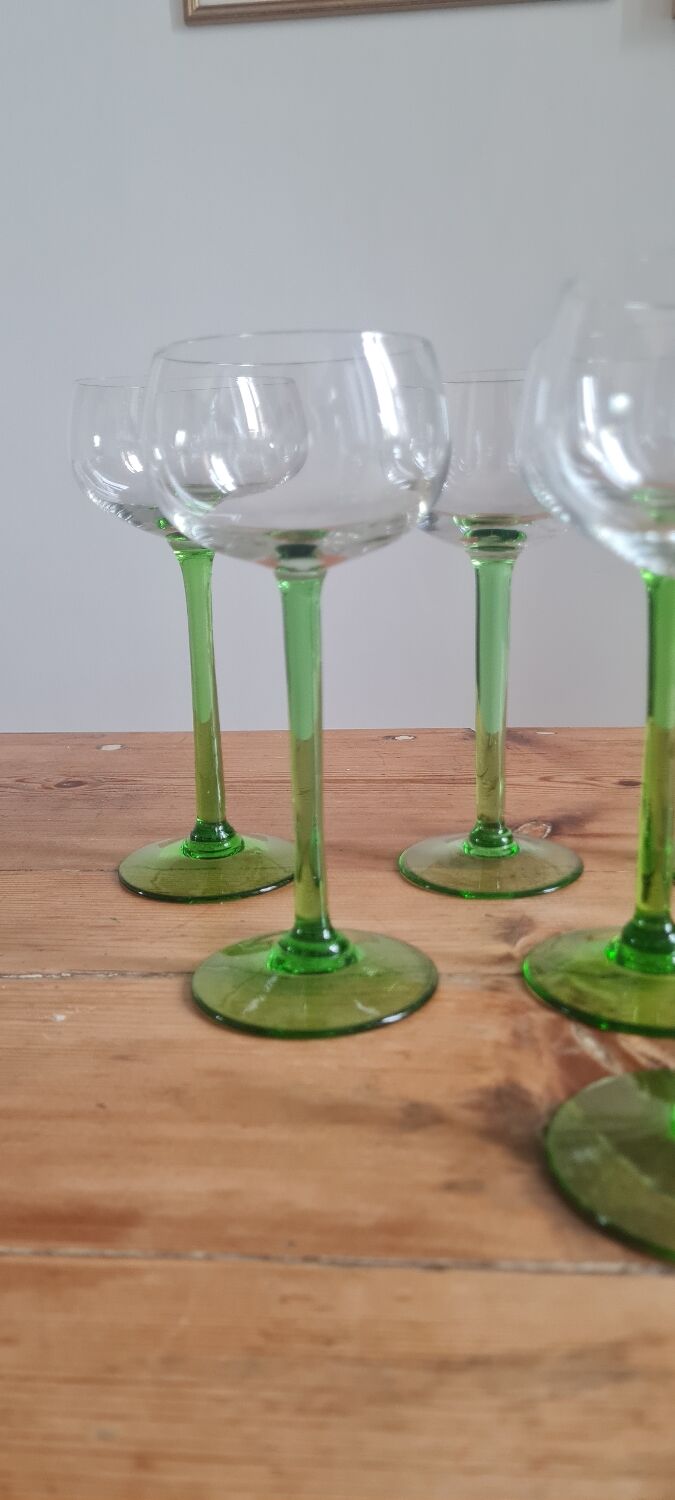 Set of 8 Alsace wine glasses