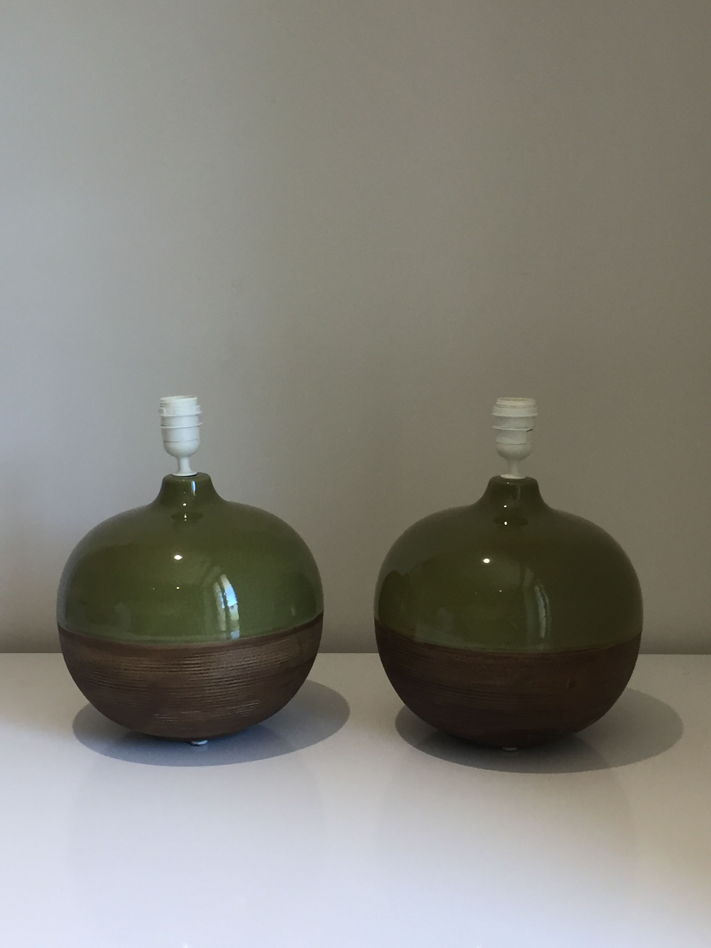Pair of vintage ceramic lamps