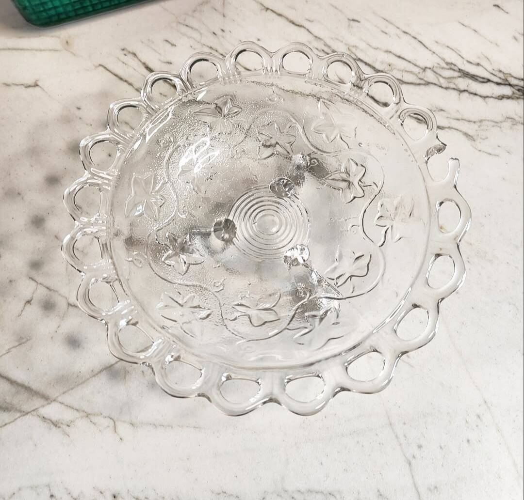 glass bowl on foot
