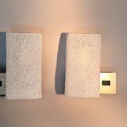 Pair of modernist wall lights 1950/1960 in metal and perspex.
