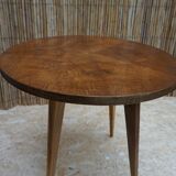 Guéridon ou table basse en noyer art déco.