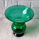 Vintage Green Glass Vase