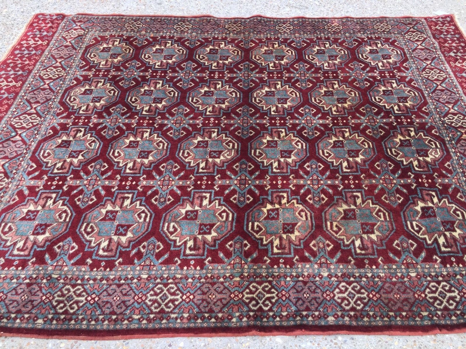 Turkish double sided Rug vegetable dye 175x132cm