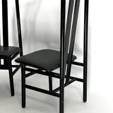 Mid-Century Set of four Zea dining chairs by Annig Sarian for T70. Italy 1980s