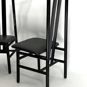 Mid-Century Set of four Zea dining chairs by Annig Sarian for T70. Italy 1980s