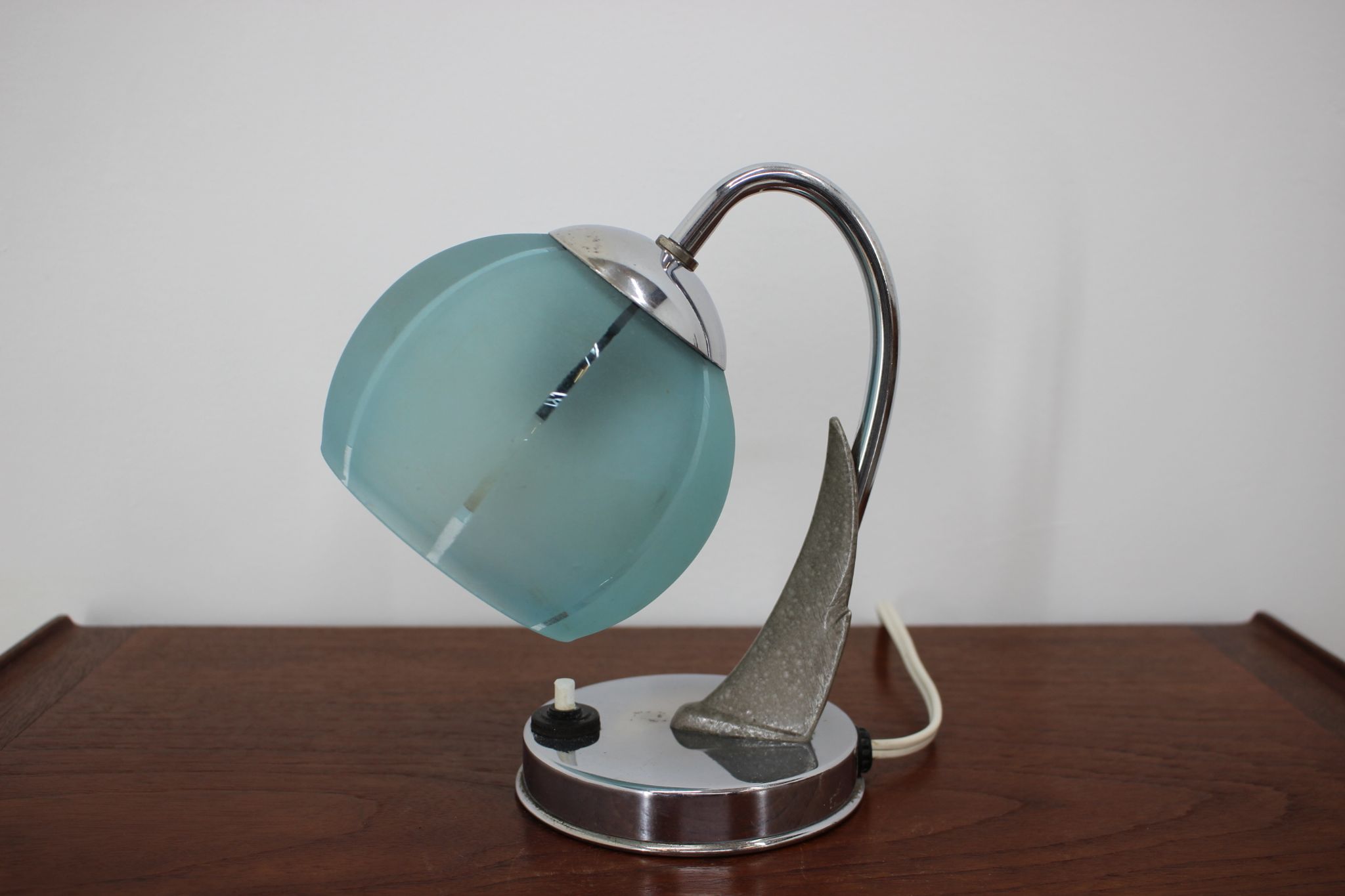 Mid-century blue table lamp, 1950´s.