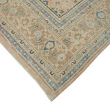 Hand-knotted persian antique 1970s 305 cm x 388 cm beige wool carpet