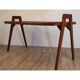 Table basse vintage en chêne 1950