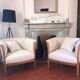Paire fauteuils tonneau