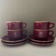Set of 4 Apilco Bordeaux coffee cups