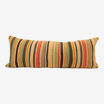 Turkish kilim cushion,35xx90 cm