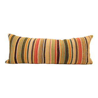 Turkish kilim cushion,35xx90 cm