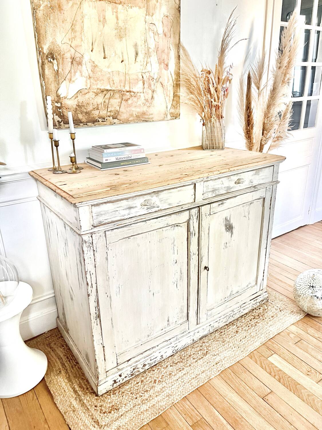 Antique patinated sideboard