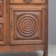 Sideboard or buffet in the Dudouyt style, made of solid oak wood.