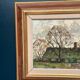 Huile sur toile scandinave – « Campagne » par Holmult