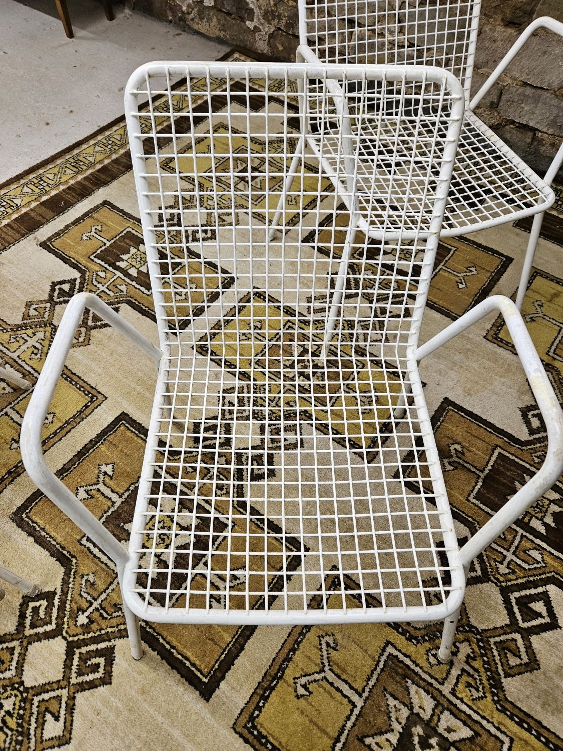Set of 6 chairs and 1 rocking chair Rio by Emu 1960