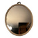 Free-form oval mirror from the 60s-70s